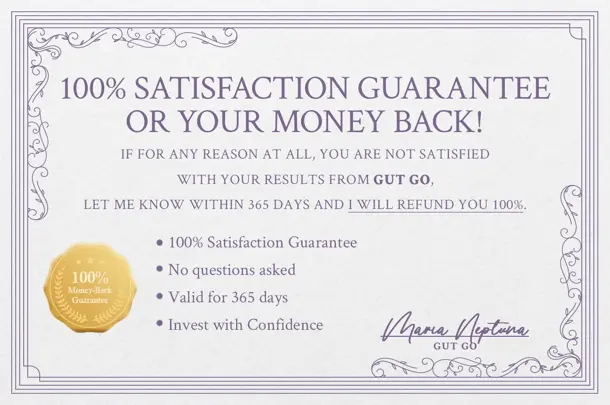 GutGo money back gurantee